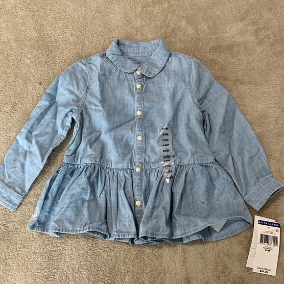 Ralph Lauren Other - Ralph Lauren denim button up shirt. 24 months Ralph Lauren Other - Ralph Lauren denim button up shirt. 24 months